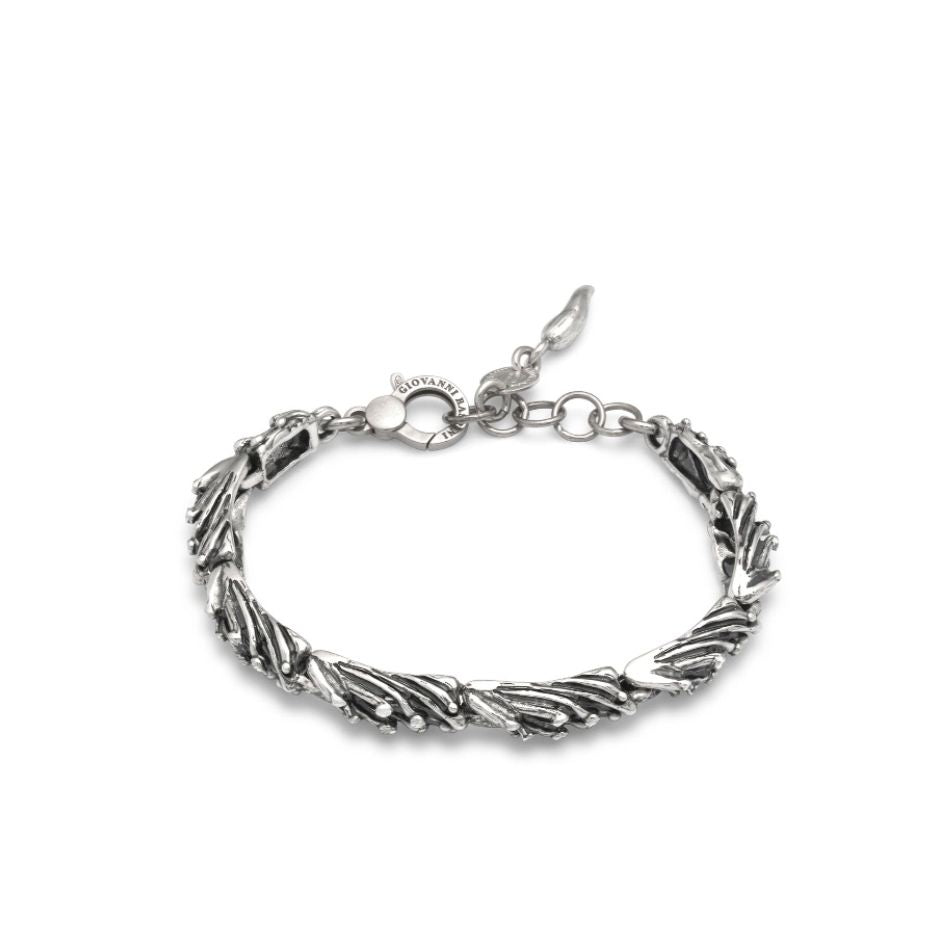 BRACCIALI RASPINI MOD. 12314 silver bracelet with intricate design