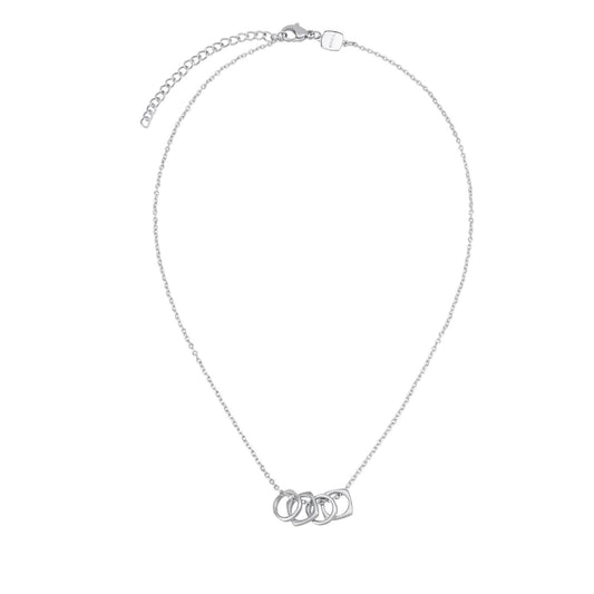 Alt Tag: BREIL JEWELS Mod. TJ3165 necklace for ladies in silver 925°, with quartz movement and multifunctional design.