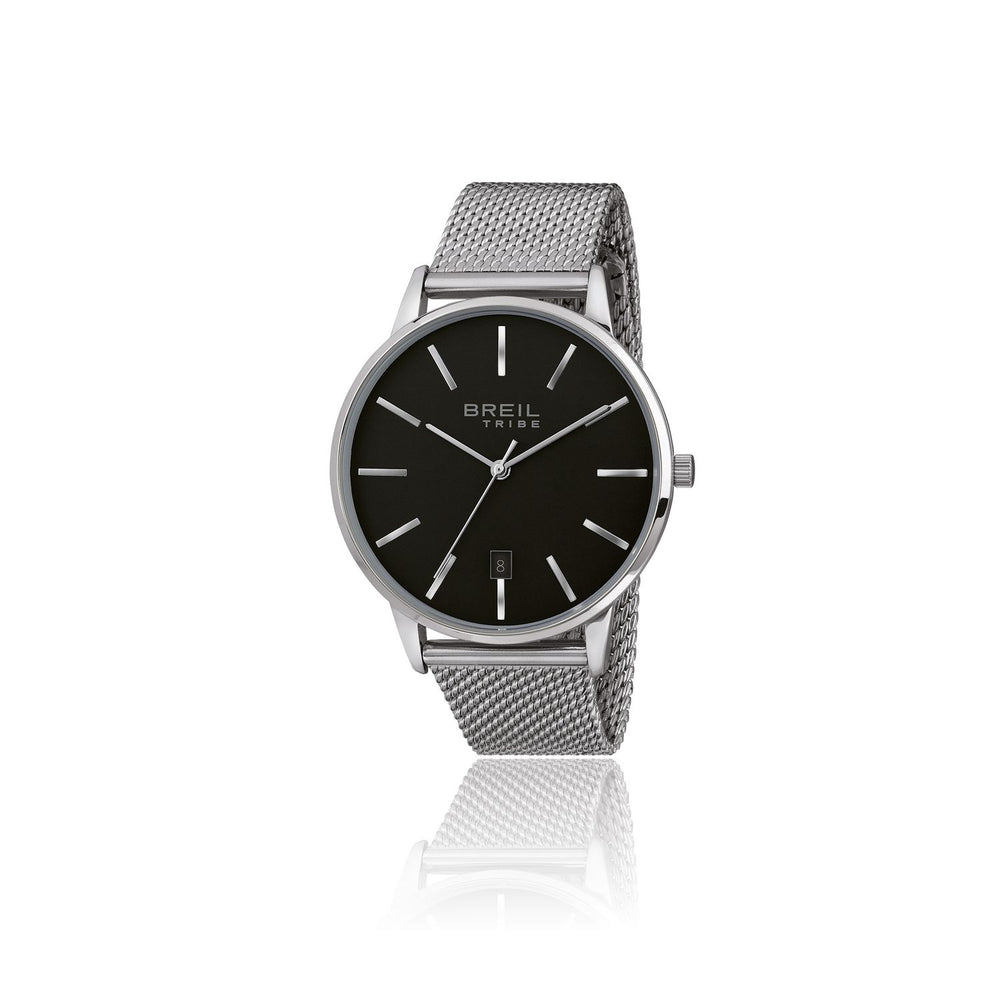 BREIL TRIBE Mod. EW0458 gent's quartz analog watch, 3 ATM water resistant, mineral dial, 41 mm case, official packaging
