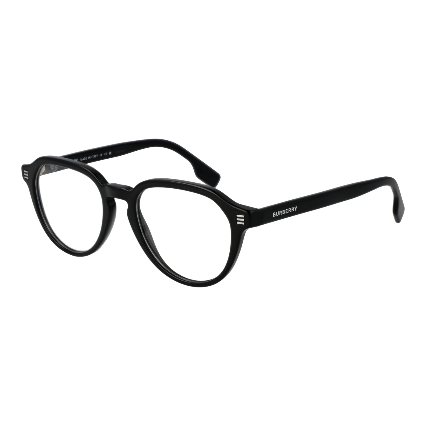 Unisex eyeglasses BURBERRY MOD. 0BE2368 523001 in black frame, featuring round lenses for a modern and stylish look.