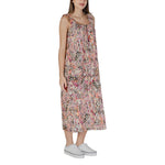 B.Young Multicolor Cotton Long dress from spring/summer collection, 100% cotton, women's fashion dress