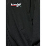 Balenciaga Coats Black with logo and pocket details