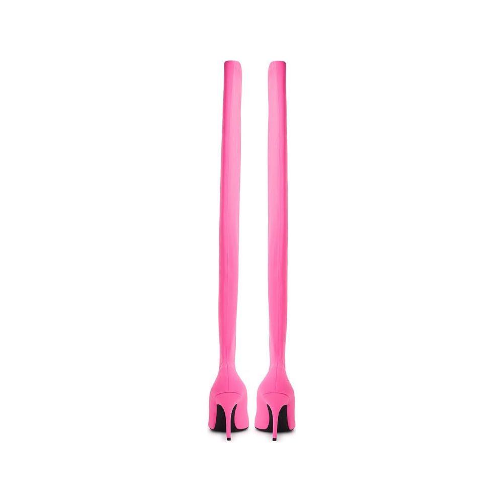 Balenciaga Pink Polyester Boot