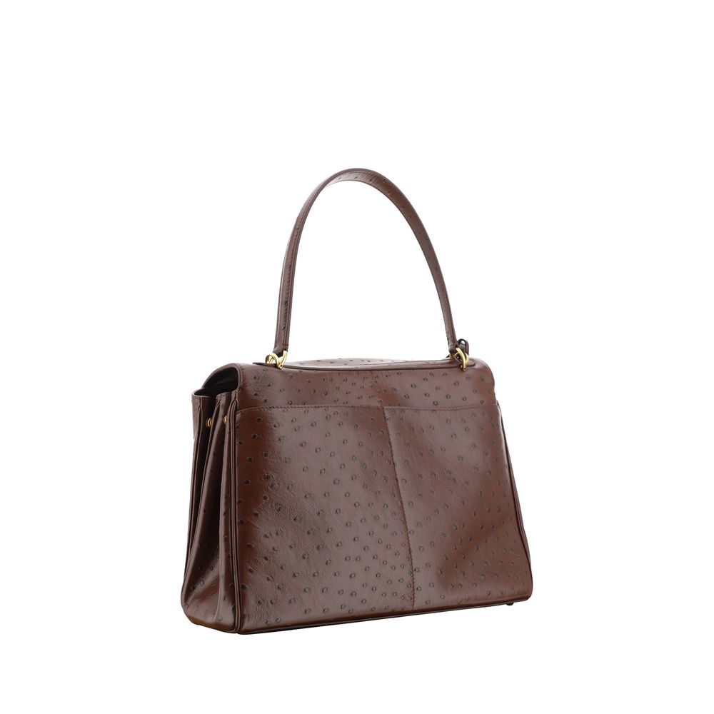 Front view with bag zipped and handles upright.