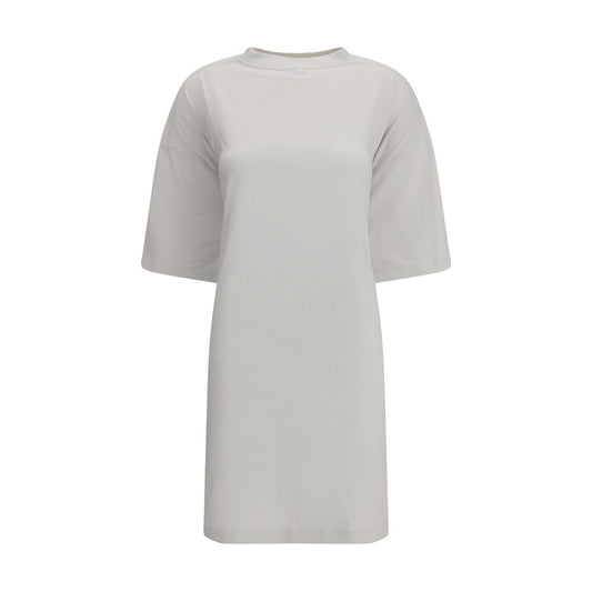 Balenciaga White Cotton Casual Dress Balenciaga