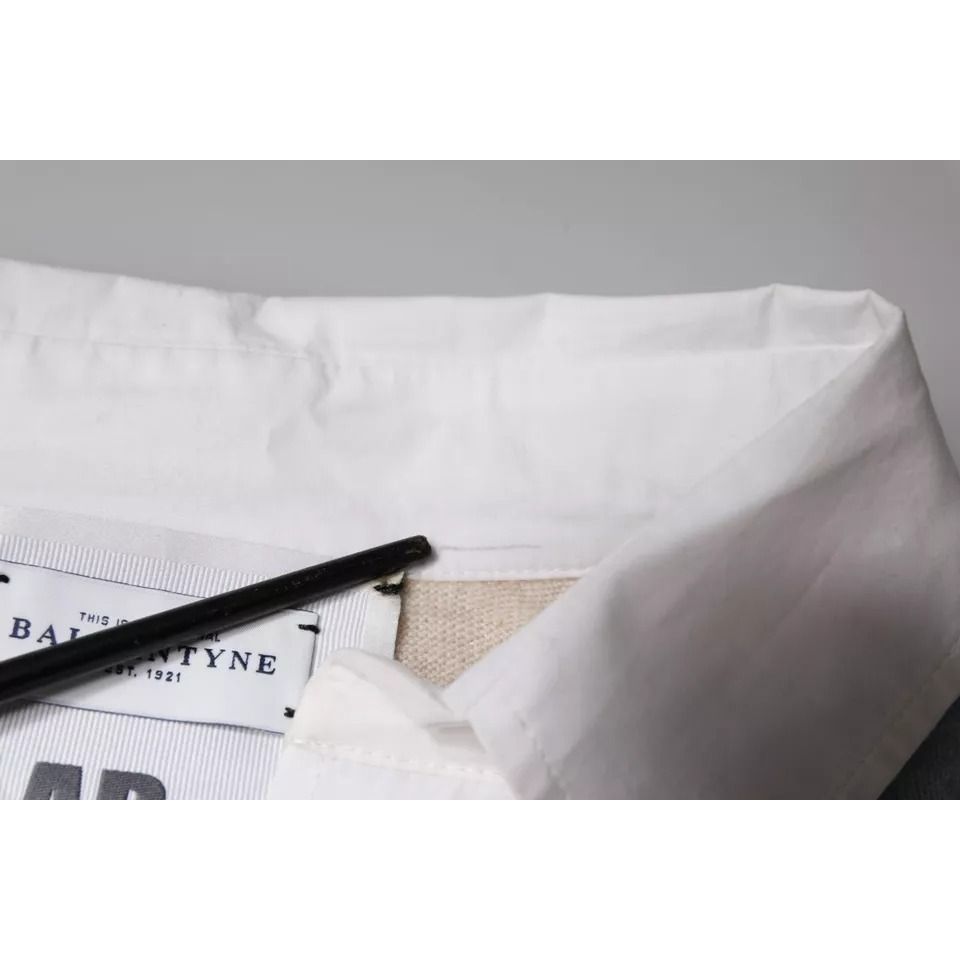 Ballantyne Multicolor Patterned Collared Long Sleeves Pullover Sweater 1728,67345645728,Ballantyne,Clothing,IT50 | L,Men,Multicolor,Preowned / Defect,Sweaters - Clothing,Sweaters - Men - Clothing,Sweatshirts - Sweaters - Clothing