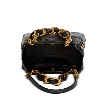 Balmain 1945 Soft PB-monogrammed crinkled small leather tote bag