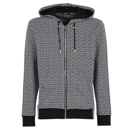 Balmain Black Cotton Men's Sweater