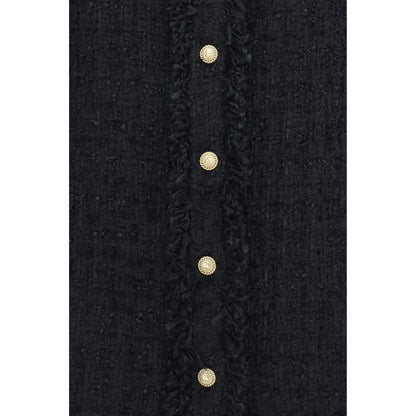 Balmain Black Polyamide Pattern Shirt