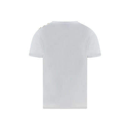 Balmain White Cotton T-Shirt