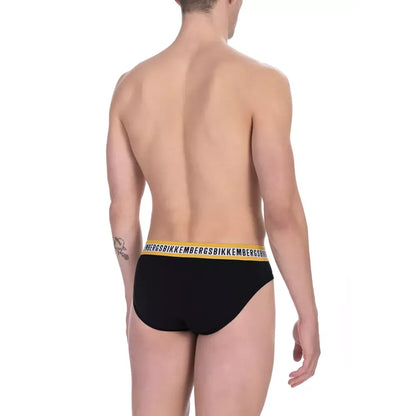Bikkembergs Black Cotton Men Brief