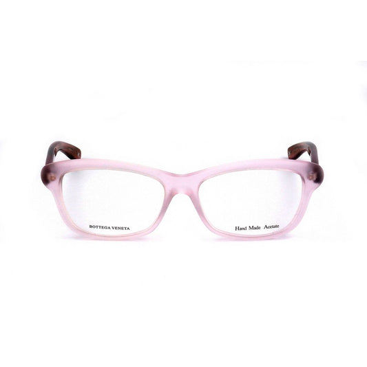 Bottega Veneta Bicolor Acetate Frames in lilac havana pink, 52/15/140 mm size, featuring handmade acetate material