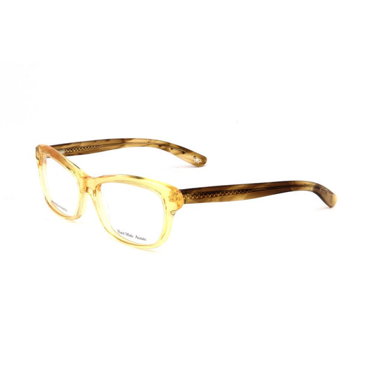 Bottega Veneta Orange Acetate Frames in honey havana color, featuring a stylish design with measurements 52/15/140mm.