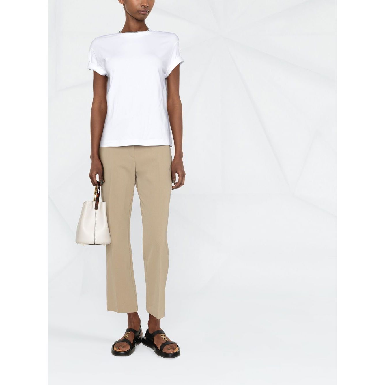 Brunello Cucinelli Chain-trim round-neck t-shirt