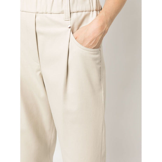 Brunello Cucinelli Elasticated straight-leg trousers Trousers