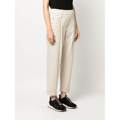 Brunello Cucinelli Elasticated straight-leg trousers
