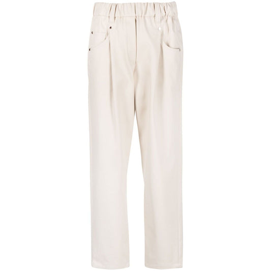 Brunello Cucinelli Elasticated straight-leg trousers Trousers