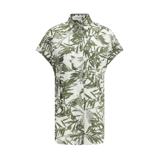 Brunello Cucinelli Leaf print Long Shirt