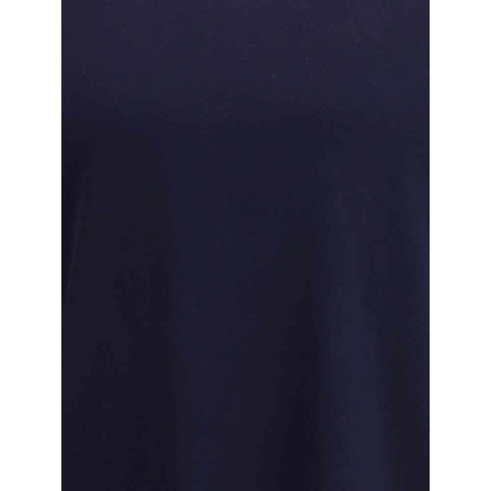 Brunello Cucinelli Monochrome T-Shirt with ribbed crew neck, showcasing minimalist design and versatile style.