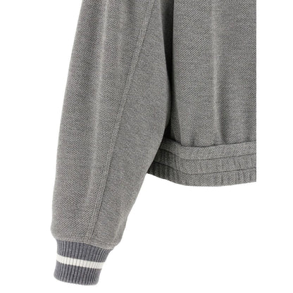 Brunello Cucinelli Ribbed-collar zip-up cardigan