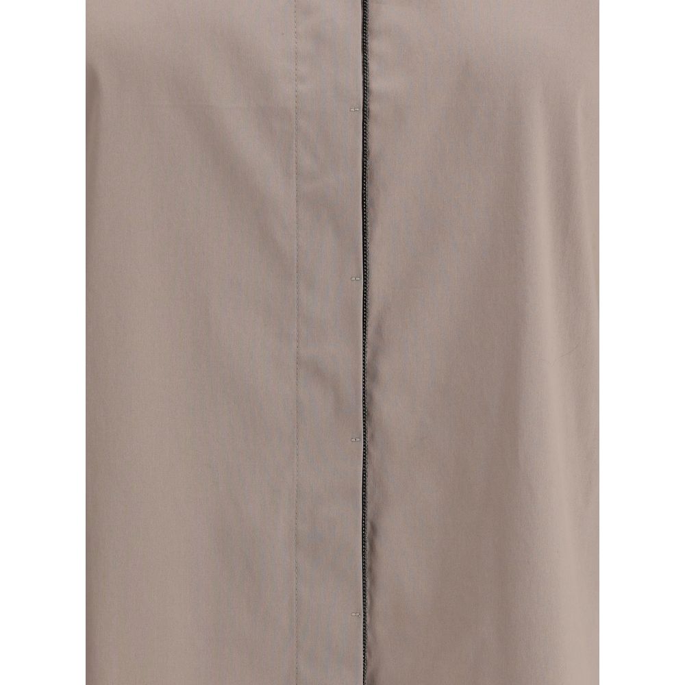 Front view with bag zipped and handles upright.