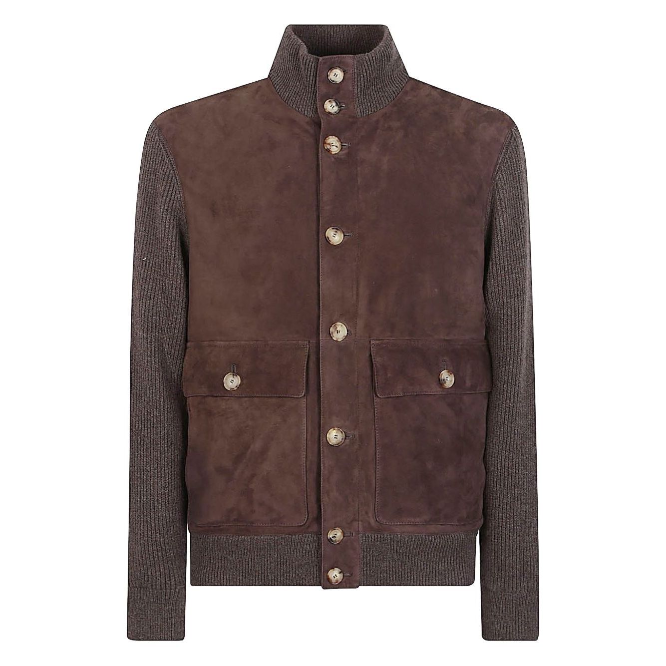 Brunello Cucinelli Suede and cashmere blouson jacket