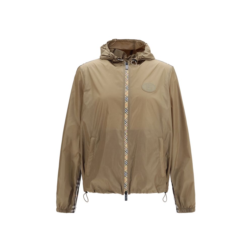 Burberry Brown Nylon Shell Jacket