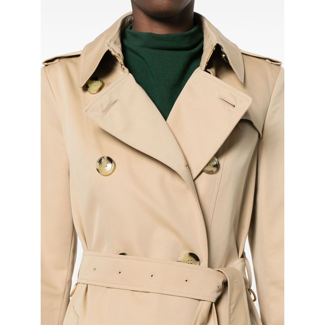 Burberry Double-breasted cotton trench coat