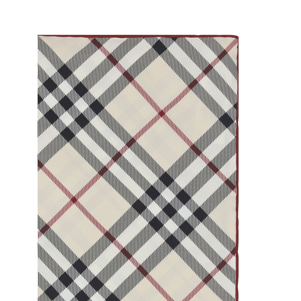 Burberry Silk Scarf featuring Check Archivio pattern, luxury accessory with classic design, refined and sophisticated for any outfit.