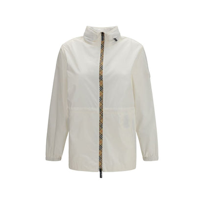 Burberry White Polyamide Shell Jacket