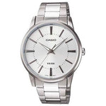 CASIO COLLECTION Mod. 3 H - ARGENTEE gent's wristwatch, stainless steel case, quartz movement, mineral dial, water resistant 5 ATM.