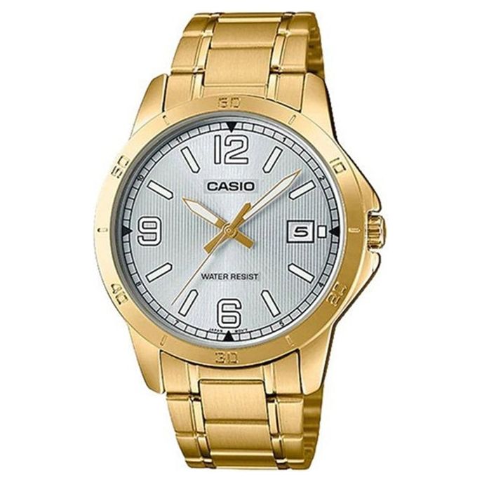 CASIO COLLECTION Mod. CASUAL DATE. GOLD - SILVER Category - Watches,Gent Ready stocked Watches,Men,READY STOCKED WATCHES,Wristwatch