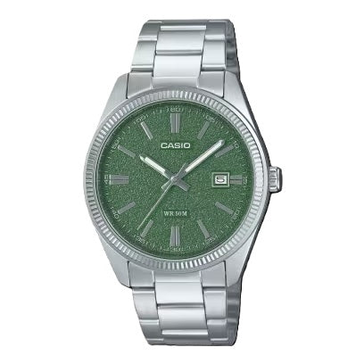 CASIO COLLECTION Mod. DATE - FOREST GREEN, MATTE DIAL Gent,READY STOCKED WATCHES,Wristwatch