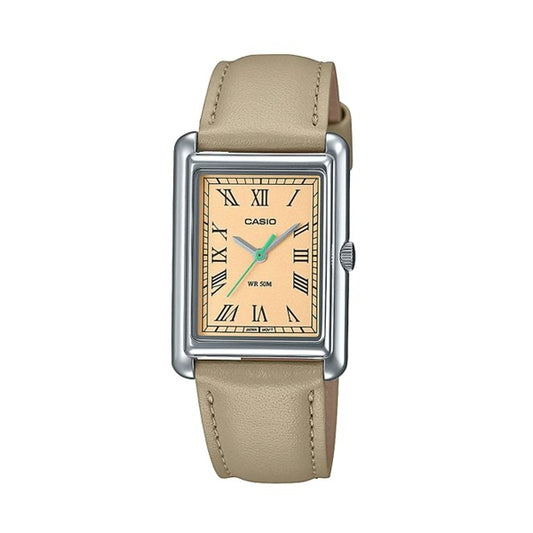 CASIO COLLECTION Mod. LADY TANK. LEATHER - CREAM WATCHES
