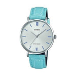 CASIO COLLECTION Mod. MINIMAL. LEATHER - ARGENTEE WATCHES
