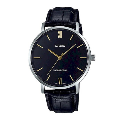 CASIO COLLECTION Mod. MINIMAL. LEATHER - BLACK Category - Watches,Gent Ready stocked Watches,Men,READY STOCKED WATCHES,Wristwatch