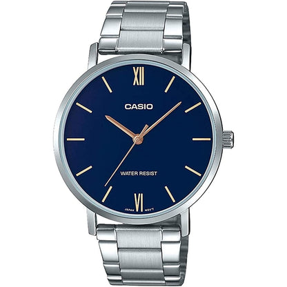 CASIO COLLECTION Mod. MINIMAL. METAL - PETROL BLUE Category - Watches,Gent Ready stocked Watches,Men,READY STOCKED WATCHES,Wristwatch