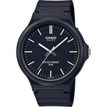 CASIO COLLECTION Mod. SIMPLE INDEX - BLACK wristwatch, 43.5mm resin case, water resistant 5 ATM, quartz movement, gent's watch.