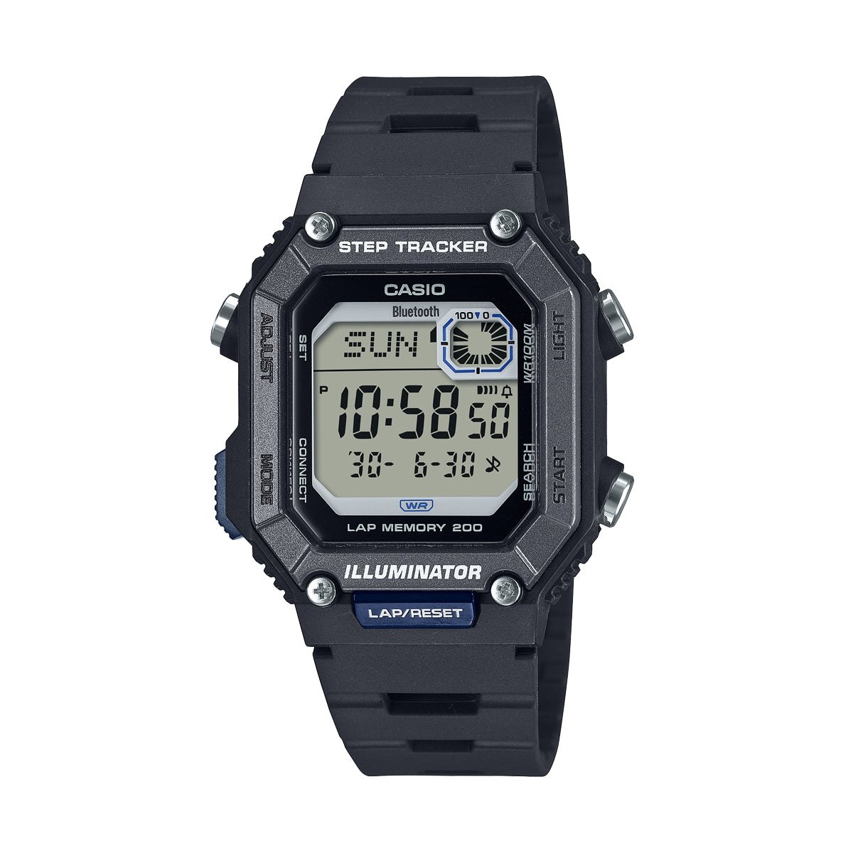 CASIO COLLECTION Mod. STEP TRACKER LAP 200 - BLACK