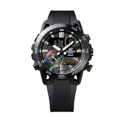 CASIO EDIFICE Mod. RACING MULTI COLOR SERIE wristwatch, 48mm case, 10 ATM water resistance, quartz movement, multifunction dial.