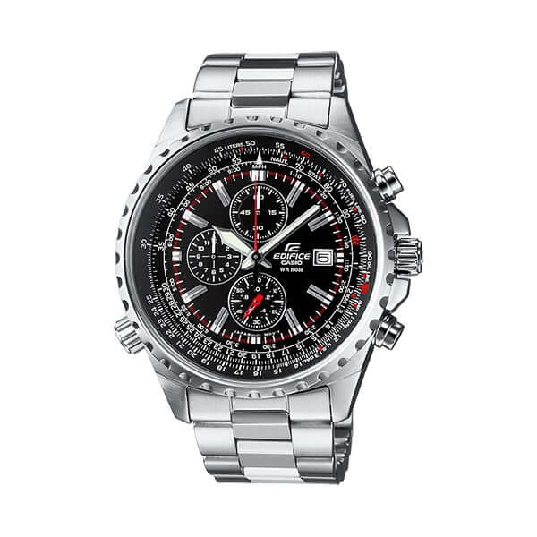 CASIO EDIFICE Mod. SLIDE RULE XL CHRONO - BLACK Category-Watches,Gent Ready stocked Watches,Men,READY STOCKED WATCHES,Wristwatch