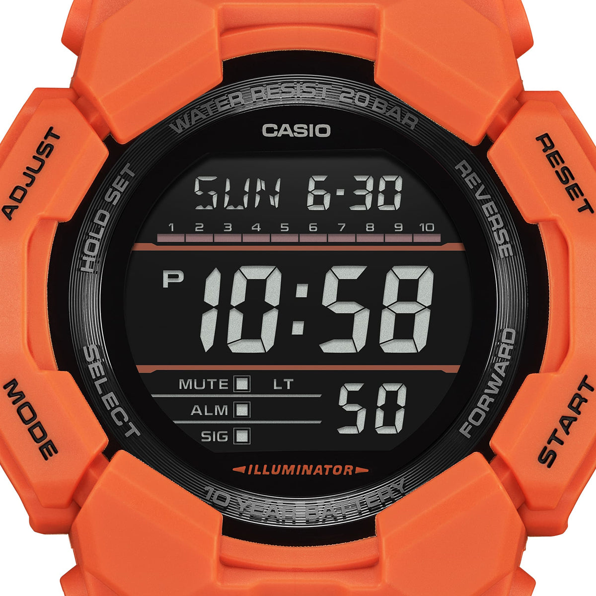 CASIO G-SHOCK Mod. GRAND DIGIT - ORANGE Gent,Men,READY STOCKED WATCHES,Wristwatch