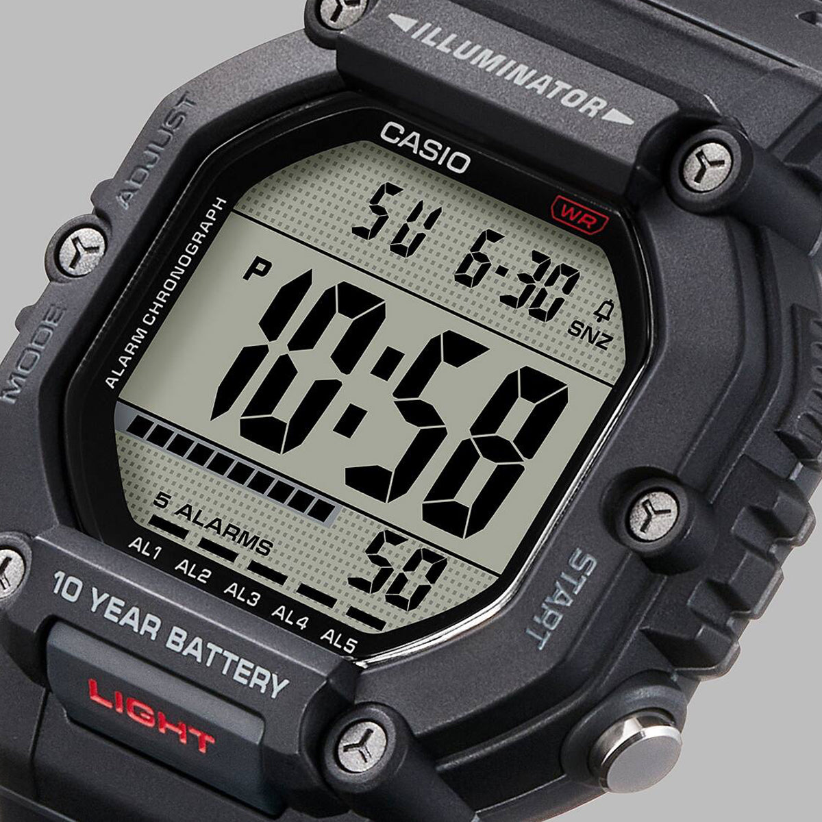 CASIO SPORT COLLECTION Mod. OVERSIZE 10 YEARS BATTERY - BLACK