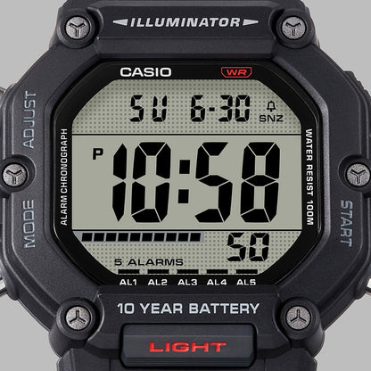 CASIO SPORT COLLECTION Mod. OVERSIZE 10 YEARS BATTERY - BLACK