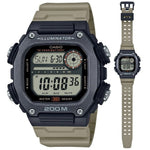 CASIO SPORT Mod. ILLUMINATOR DIVER 200M. 10 YEARS BATTERY - XL STRAP with resin strap and multifunction features for gentlemen.