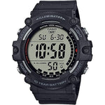 CASIO SPORT Mod. ILLUMINATOR WORLDTIME 10 YEARS BATTERY - black digital wristwatch with multifunctional display and water resistance
