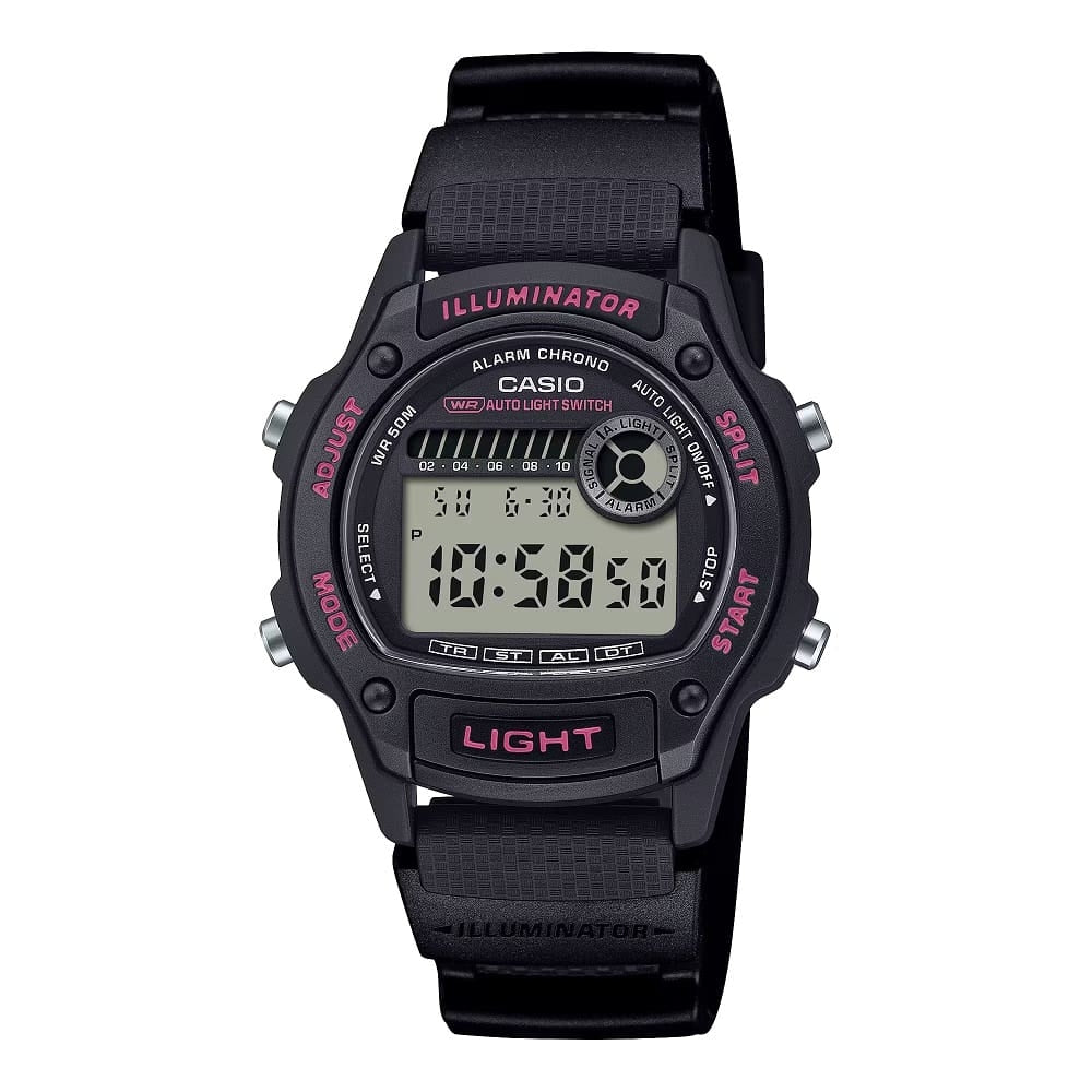 CASIO SPORT Mod. TIMELESS COLLECTION - BLACK - PINK READY STOCKED WATCHES,Unisex,Wristwatch