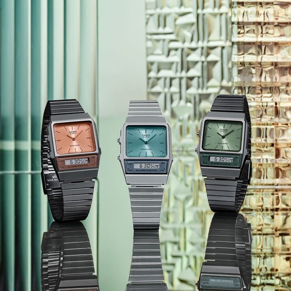 CASIO VINTAGE Mod. EDGY COLLECTION - AQUA GREEN