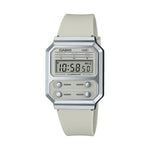 CASIO VINTAGE Mod. EDGY COLLECTION - CREAM ***SPECIAL PRICE*** wristwatch with splash-proof resin case and silicone strap.
