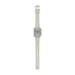 CASIO VINTAGE Mod. EDGY COLLECTION - CREAM ***SPECIAL PRICE*** unisex wristwatch with resin case and silicone strap, mineral dial